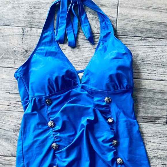 Torrid Swimsuit One Piece Size 2 Blue